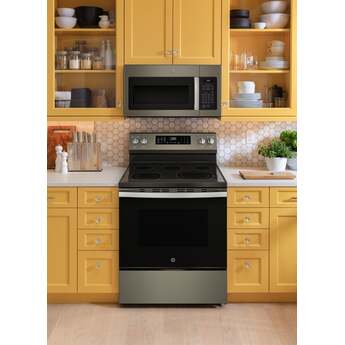 30 Inch Freestanding Electric Smart Range with 5 Smoothtop Elements, 5.3 cu. ft. Convection Oven, Power Boil™ Burner, Warming Zone, Storage Drawer, Air Fry, WiFi, Enhanced Shabbos Mode Built In, and Steam Clean: Slate With Stainless Handle — thumbnail 29