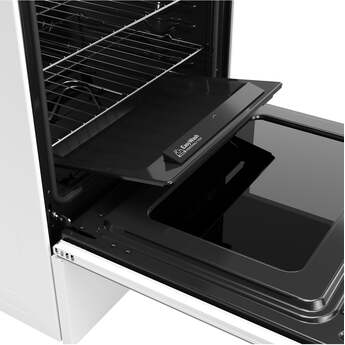 30 Inch Freestanding Electric Smart Range with 5 Smoothtop Elements, 5.3 cu. ft. Convection Oven, Power Boil™ Burner, Warming Zone, Storage Drawer, Air Fry, WiFi, Enhanced Shabbos Mode Built In, and Steam Clean: White — thumbnail 30