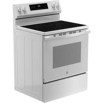 30 Inch Freestanding Electric Smart Range with 5 Smoothtop Elements, 5.3 cu. ft. Convection Oven, Power Boil™ Burner, Warming Zone, Storage Drawer, Air Fry, WiFi, Enhanced Shabbos Mode Built In, and Steam Clean: White — thumbnail 35