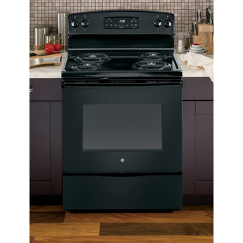 GE 30" Black Electric Self Cleaning Coil Range — thumbnail 8