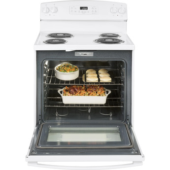 GE 30" White Electric Self Cleaning Coil Range — thumbnail 4
