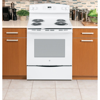 GE 30" White Electric Self Cleaning Coil Range — thumbnail 7