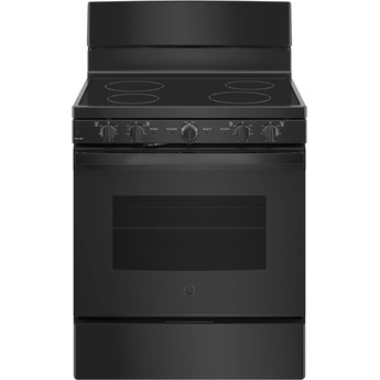 GE 30" Black Electric Smoothtop Range - ADA Compliant with Self Clean