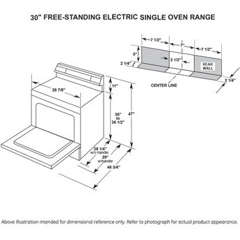 GE 30" Black Electric Smoothtop Range - ADA Compliant with Self Clean — thumbnail 7