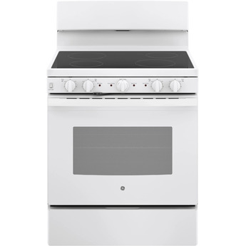 GE 30" White Electric Smoothtop Range - ADA Compliant with Self Clean