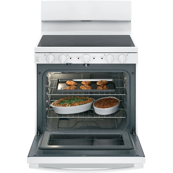 GE 30" White Electric Smoothtop Range - ADA Compliant with Self Clean — thumbnail 5