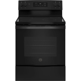 GE 30" Black Electric Smoothtop Range