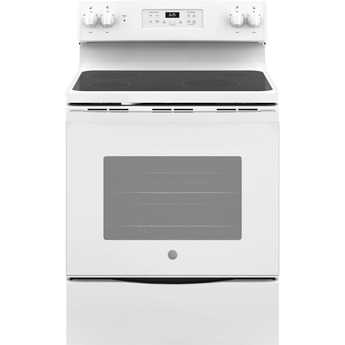 GE 30" White Electric Smoothtop Range