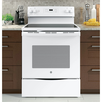GE 30" White Electric Smoothtop Range — thumbnail 15