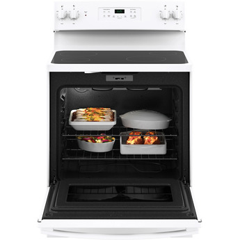 GE 30" White Electric Smoothtop Range — thumbnail 5