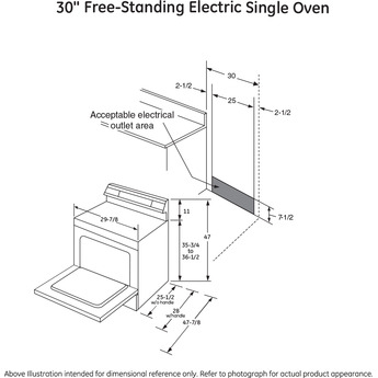 GE 30" White Electric Smoothtop Range with Self Clean — thumbnail 2