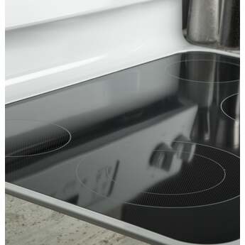 GE 30" White Electric Smoothtop Range with Self Clean — thumbnail 6