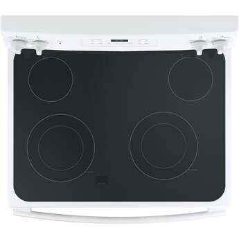 GE 30" White Electric Smoothtop Range with Self Clean — thumbnail 7