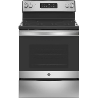 GE 30" Stainless Steel Electric Smoothtop Range with Self Clean