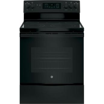 GE JB655DKBB 30 Inch Black Electric Convection Freestanding Range