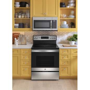GE 30" 5.3 cu.ft. Fingerprint Resistant Stainless Steel Electric Smoothtop Range — thumbnail 5