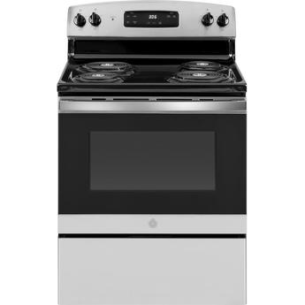 GE 30 Inch Electric Freestanding Range, in Stainless Steel