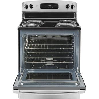 GE 30 Inch Electric Freestanding Range, in Stainless Steel — thumbnail 2