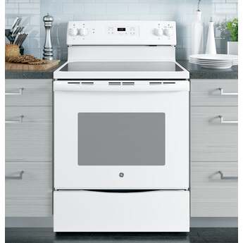 GE 30" White Electric Smoothtop Range — thumbnail 8