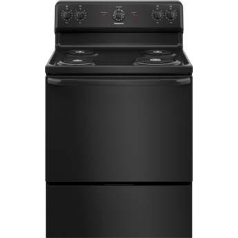 Hotpoint 30" Black Coil Freestanding Single Range