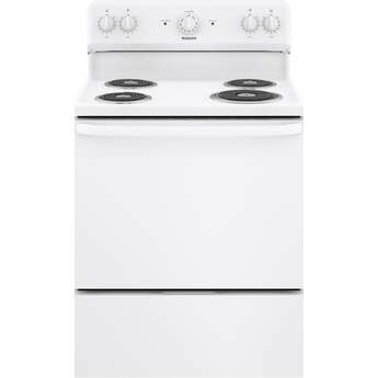 Hotpoint 30" White Coil Freestanding Single Range