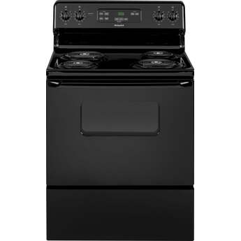 Hotpoint 30" Black Coil Freestanding Single Range