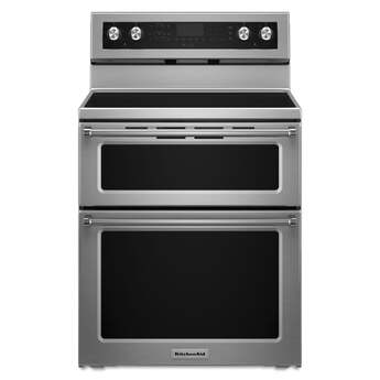 Kitchen Aid KitchenAid 30" Stainless Steel Freestanding Electric Double Oven Range - Convect