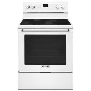 Kitchen Aid KitchenAid 30" White Freestanding Electric Range - Convection