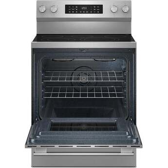 KitchenAid 30 Inch 5.3 Cu. Ft. Smart Freestanding Electric Range with Convection Cooking Modes: Stainless Steel — thumbnail 6