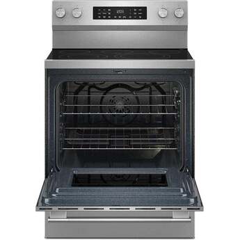 KitchenAid 30 Inch 5.3 Cu. Ft. Smart Freestanding Electric Range with Convection Cooking Modes: Stainless Steel — thumbnail 9