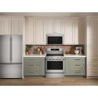 KitchenAid 5.3 Cu. Ft. Smart Freestanding Electric Range with Convection Cooking Modes: Stainless Steel — thumbnail 4