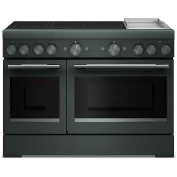 KitchenAid 48 Inch Freestanding Commercial-Style Induction Range with 6 Elements, Chrome-Infused Electric Griddle, 6.3 cu. ft. Total Capacity, Even-Heat™ True Convection, SatinGlide™ Roll-Out Extension Rack, Sabbath Mode, and Star-K Certified: Juniper