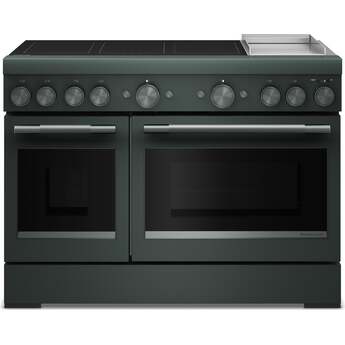 KitchenAid 48 Inch Freestanding Commercial-Style Induction Range with 6 Elements, Chrome-Infused Electric Griddle, 6.3 cu. ft. Total Capacity, Even-Heat™ True Convection, SatinGlide™ Roll-Out Extension Rack, Sabbath Mode, and Star-K Certified: Juniper — thumbnail 5