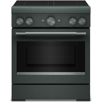 KitchenAid 30-Inch 4-Element Induction Freestanding Commercial-Style Range with Air Fry: Juniper — thumbnail 2