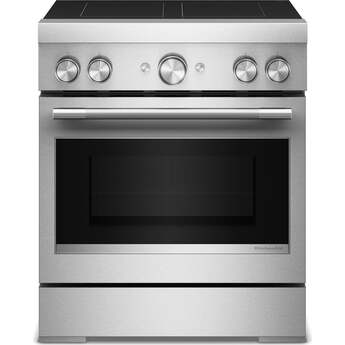 KitchenAid 30-Inch 4-Element Induction Freestanding Commercial-Style Range with Air Fry: Stainless Steel — thumbnail 2