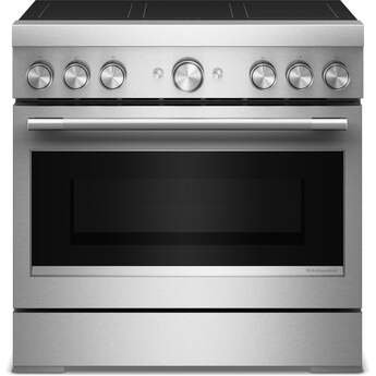 Kitchen Aid KitchenAid 36 Inch Freestanding Commercial-Style Induction Range with 6 Eleme...