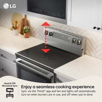 LG 6.3 cu. ft. Smart Wi-Fi Enabled ProBake Convection Electric Range with Air Fry & EasyClean: Stainless Steel — thumbnail 13
