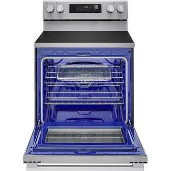 LG 6.3 cu. ft. Smart Wi-Fi Enabled ProBake Convection Electric Range with Air Fry & EasyClean: Stainless Steel — thumbnail 9