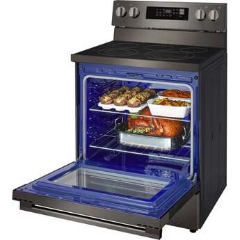 LG 6.3 cu. ft. Smart Wi-Fi Enabled ProBake Convection Electric Range with Air Fry & EasyClean: Black Stainless Steel — thumbnail 12