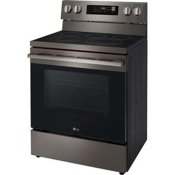 LG 6.3 cu. ft. Smart Wi-Fi Enabled ProBake Convection Electric Range with Air Fry & EasyClean: Black Stainless Steel — thumbnail 13