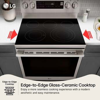 LG 6.3 cu. ft. Smart Wi-Fi Enabled ProBake Convection Electric Range with Air Fry & EasyClean: Black Stainless Steel — thumbnail 17