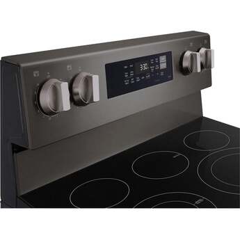 LG 6.3 cu. ft. Smart Wi-Fi Enabled ProBake Convection Electric Range with Air Fry & EasyClean: Black Stainless Steel — thumbnail 7