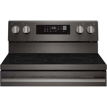 LG 6.3 cu. ft. Smart Wi-Fi Enabled ProBake Convection Electric Range with Air Fry & EasyClean: Black Stainless Steel — thumbnail 8