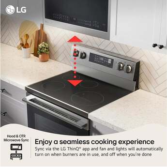 LG 30 Inch Freestanding 6.3 Cu. Ft. Smart Induction Range With Probake Convection With Easyclean, Wi-Fi Enabled, And Airfry, Edge-To-Edge Cooktop, ThinQ, And Energy Star Rating: Stainless Steel — thumbnail 10