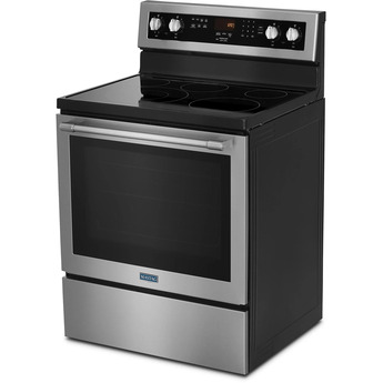 Maytag 30" Fingerprint Resistant Stainless Steel Electric Smoothtop Range - Convection — thumbnail 30