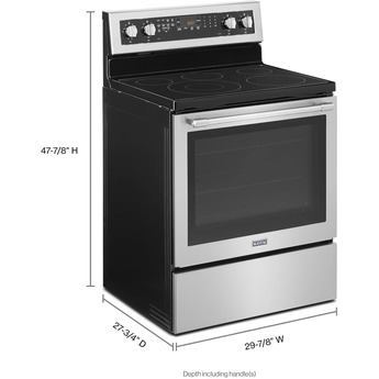 Maytag 30" Fingerprint Resistant Stainless Steel Electric Smoothtop Range - Convection — thumbnail 7