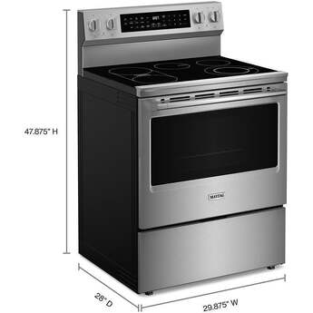 Maytag 30 Inch, 5.3 Cu. Ft. Electric Range With Grill Mode: Fingerprint Resistant Stainless Steel — thumbnail 35