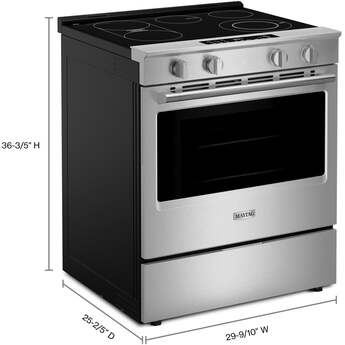Maytag 30-Inch Wide Slide-In Electric Range with Grill Mode and No Preheat Air Fry - 5.3 Cu. Ft.: Fingerprint-Resistant Stainless Steel — thumbnail 18