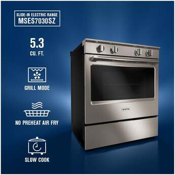 Maytag 30-Inch Wide Slide-In Electric Range with Grill Mode and No Preheat Air Fry - 5.3 Cu. Ft.: Fingerprint-Resistant Stainless Steel — thumbnail 26
