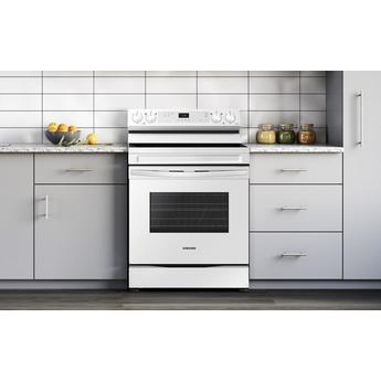 Samsung NE63A6111SW White Electric Freestanding Range, in White — thumbnail 2